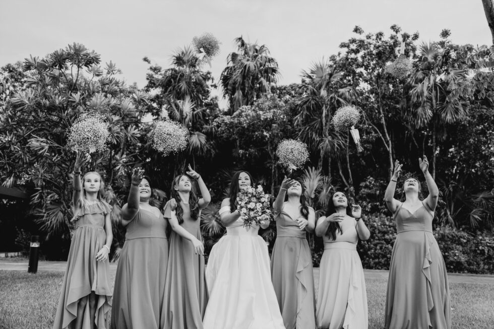 Mix-and-Match Bridesmaid Bouquets in San Miguel de Allende
